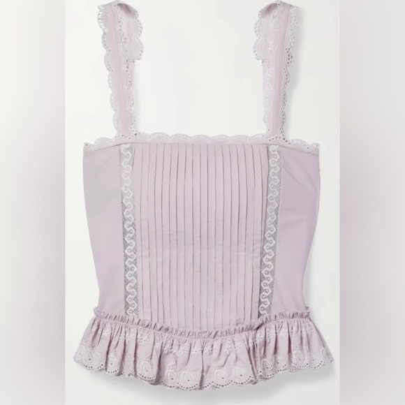 LoveShackFancy Skipper Bustier - Soft Iris - Picture 3 of 10